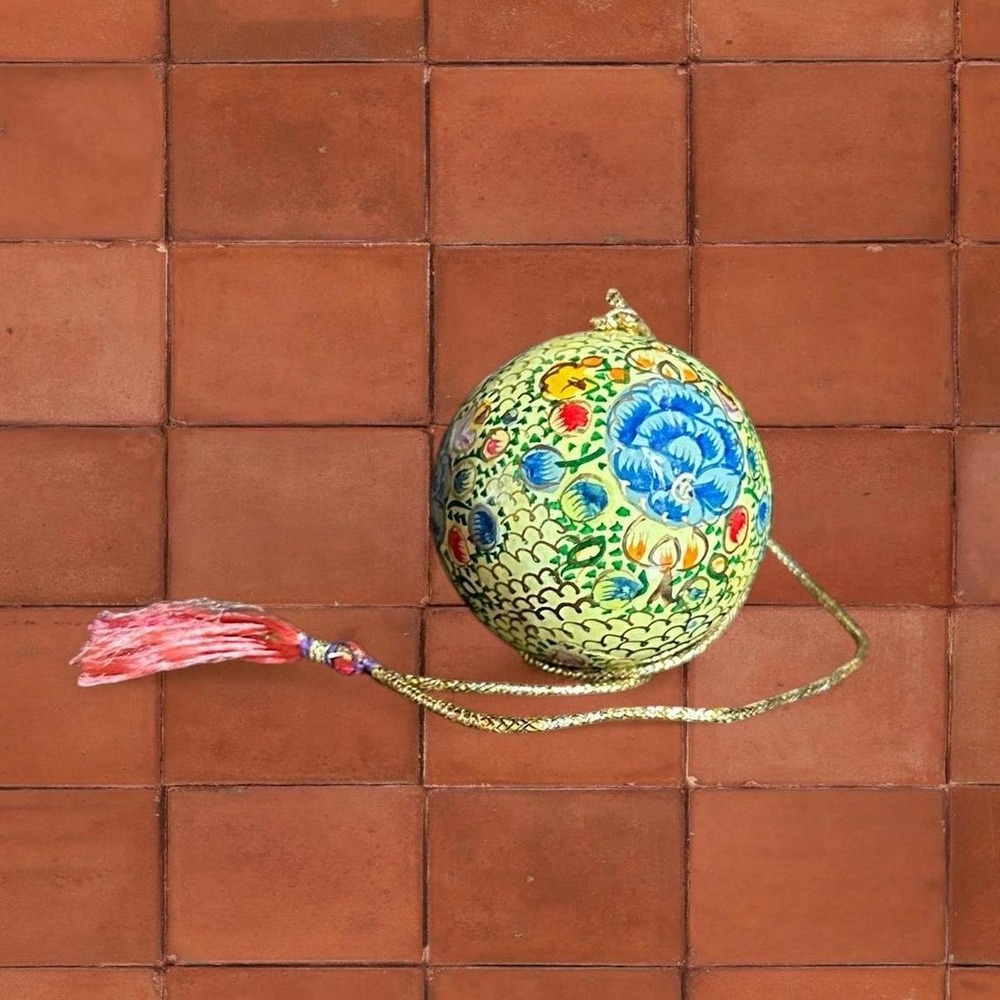 Hand Painted Floral Ornament